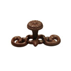 knop French bruin ovaal