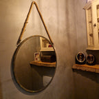 Ronde spiegel met jute touw 45 cm