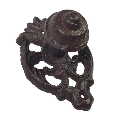 smeedijzeren deurknop ornament