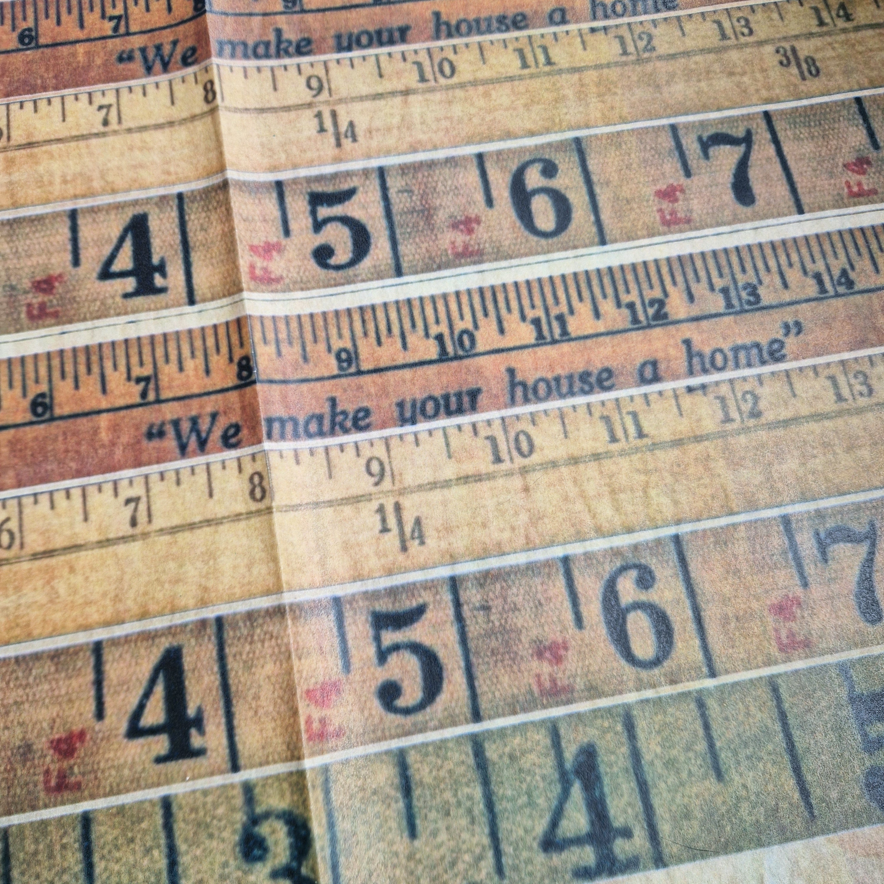 Decoupage papier Lineaal