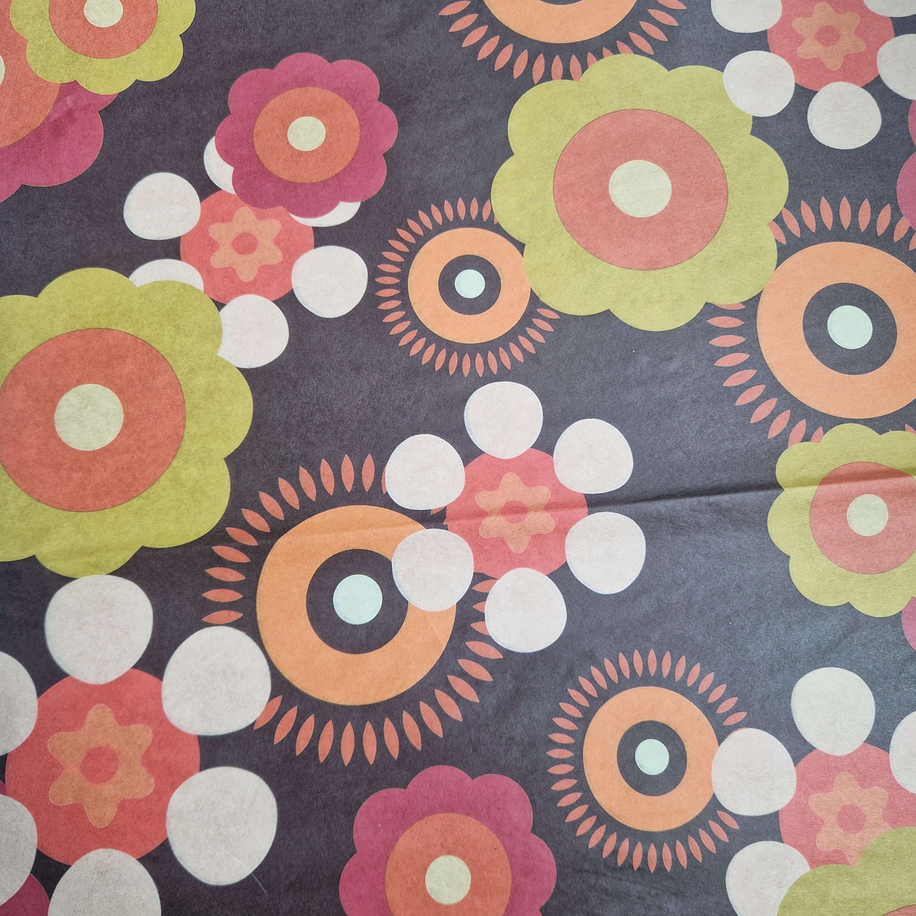 Decoupagepapier Retro Flower