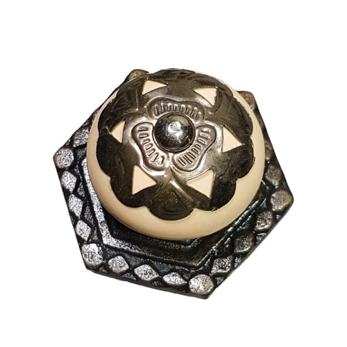 porseleinen knop vintage bruin
