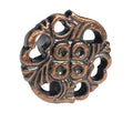 metalen deurknop henna antiek koper
