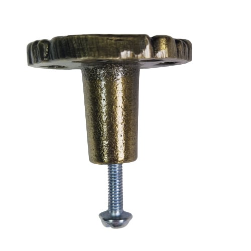 metalen kastknop henna-goud