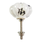 porseleinen knop STAR/wit