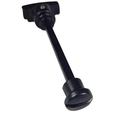 Zwarte deurklink DK102 met WC-slot