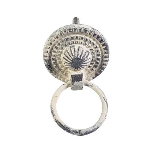 meubelgreep RING PULL /wit antiek