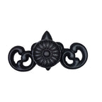 knop French zwart ovaal