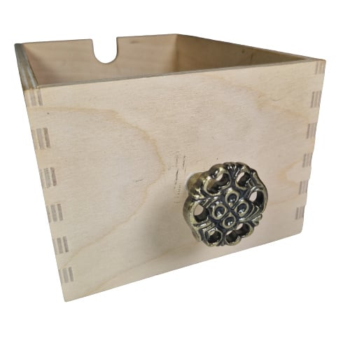metalen kastknop henna-goud