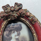 Fotolijstje warm rood/goud