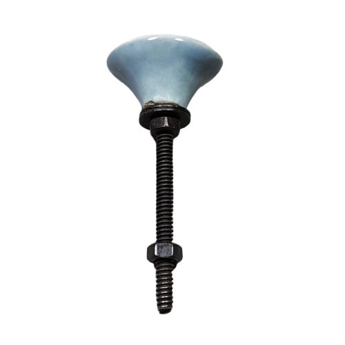 porseleinen knop oval grey