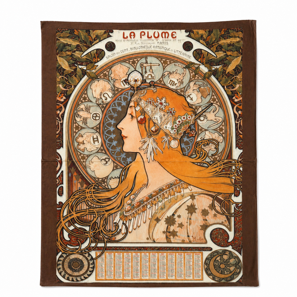 Decoupage papier Art Nouveau- Alphonse Mucha