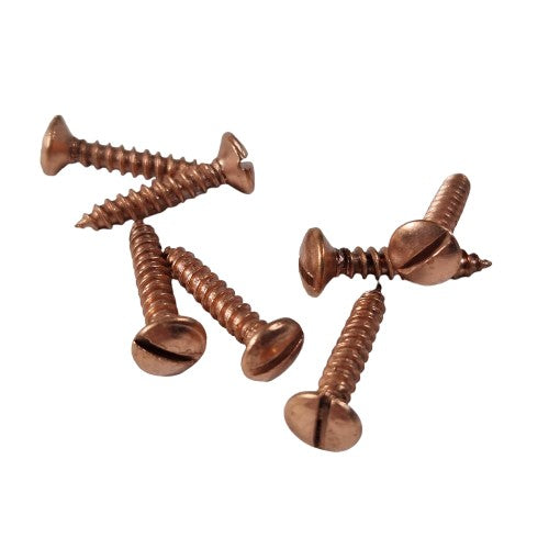 Bolkopschroef koper 6 x 19 mm