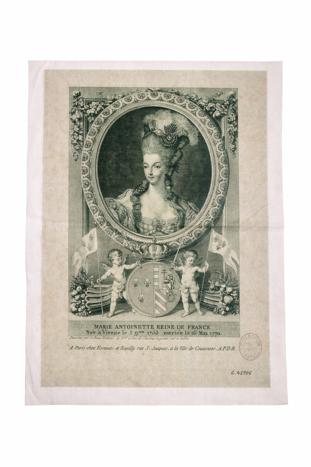 Decoupagepapier Marie Antoinette