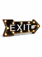 Vintage lichtbak EXIT