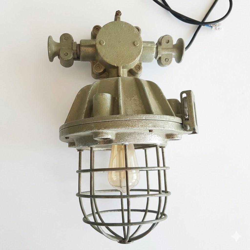 Industriële hanglamp.