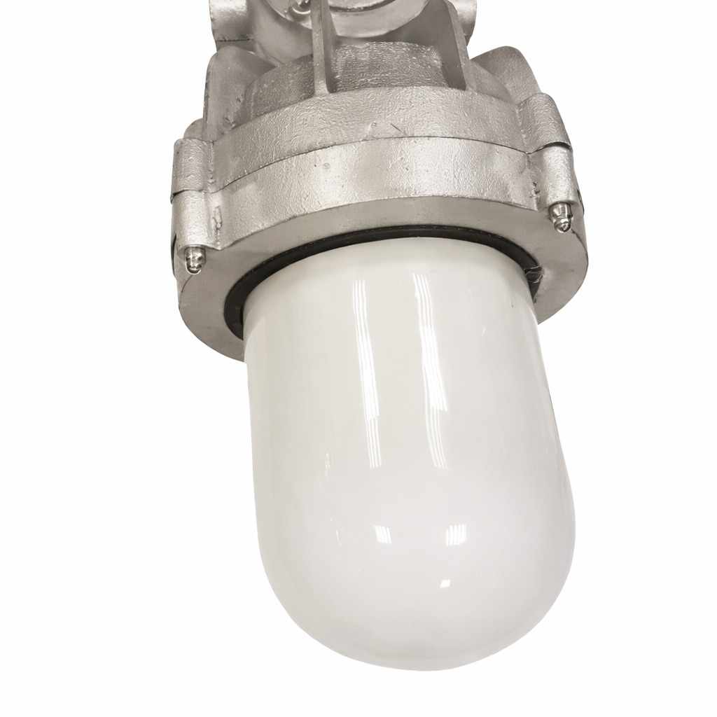 industriële hanglamp, fabriekslamp zilver/grijs