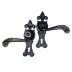deurklink zwart met slot WWH-109L