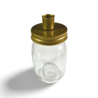 Kaarsenhouder JAR-glas/schroefdop