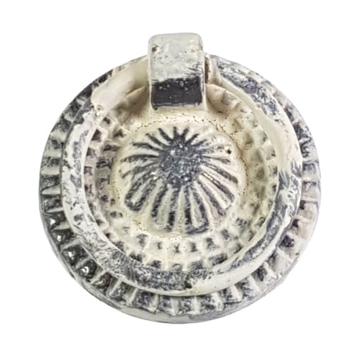 meubelgreep RING PULL /wit antiek
