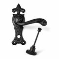 Deurklink zwart met wc slot, WWH 109/WCL