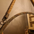 Ronde spiegel met jute touw 36 cm