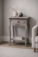 Brocante tafel, bijzet-tafel Dark Powder