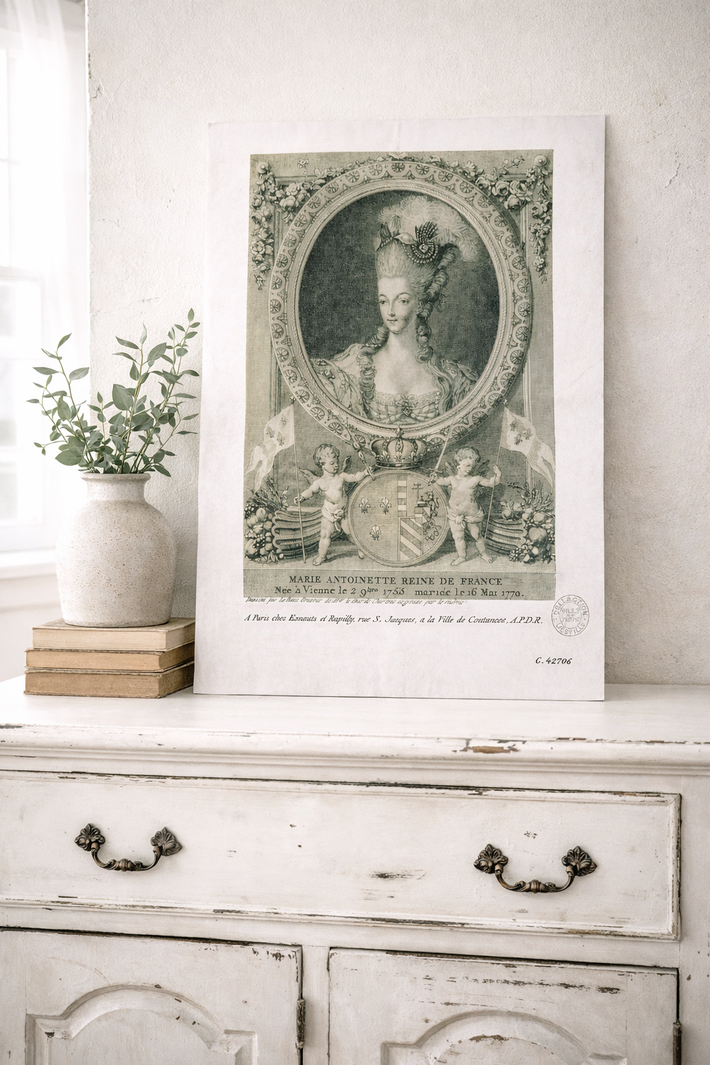Decoupagepapier Marie Antoinette