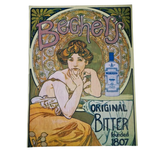 Decoupage papier Art Nouveau-Bitter