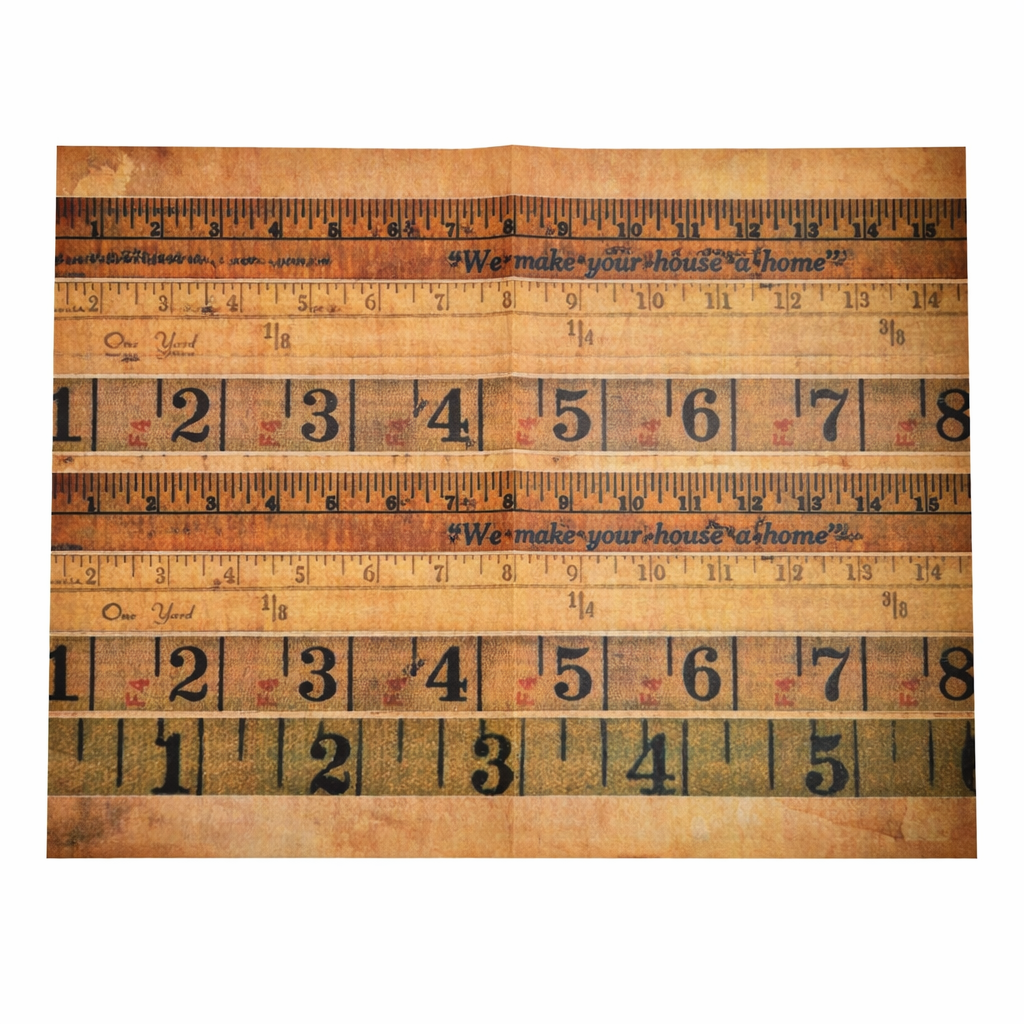 Decoupage papier Lineaal