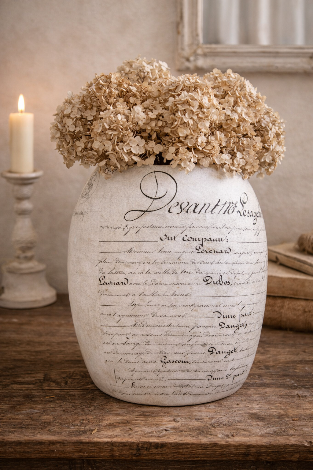 decoupage papier Kaligrafie