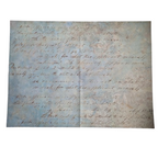 Decoupage papier Kaligrafie-blauw