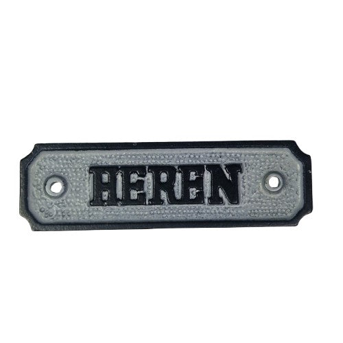 Deurbordje Heren grijs/vk