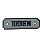 Deurbordje Heren grijs/vk