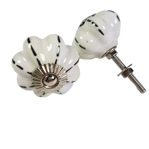 porseleinen knop STRIPE