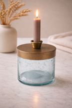 kaarsenhouder Jar- bubbelglas