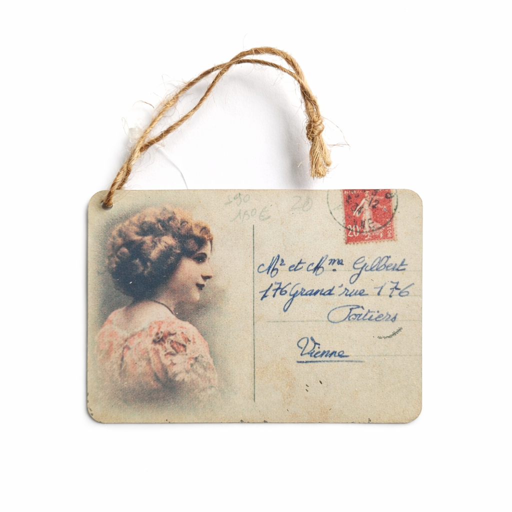 brocante label carte postal Vienne