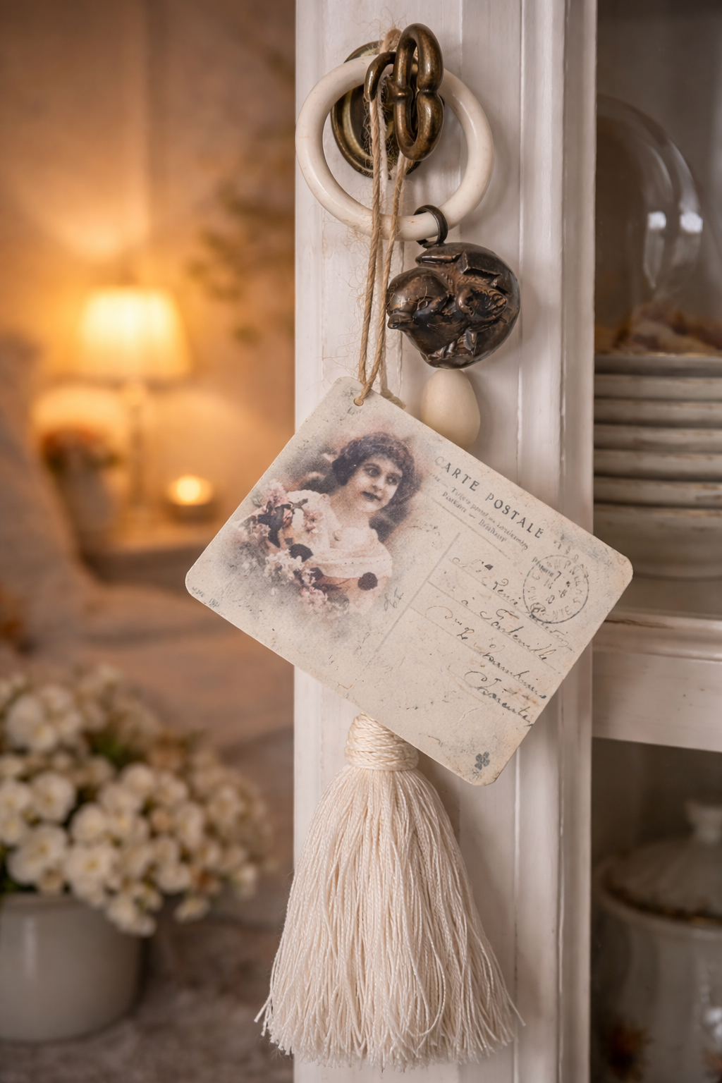 brocante label carte postal