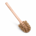 Zinken emmertje (met houten toiletborstel)