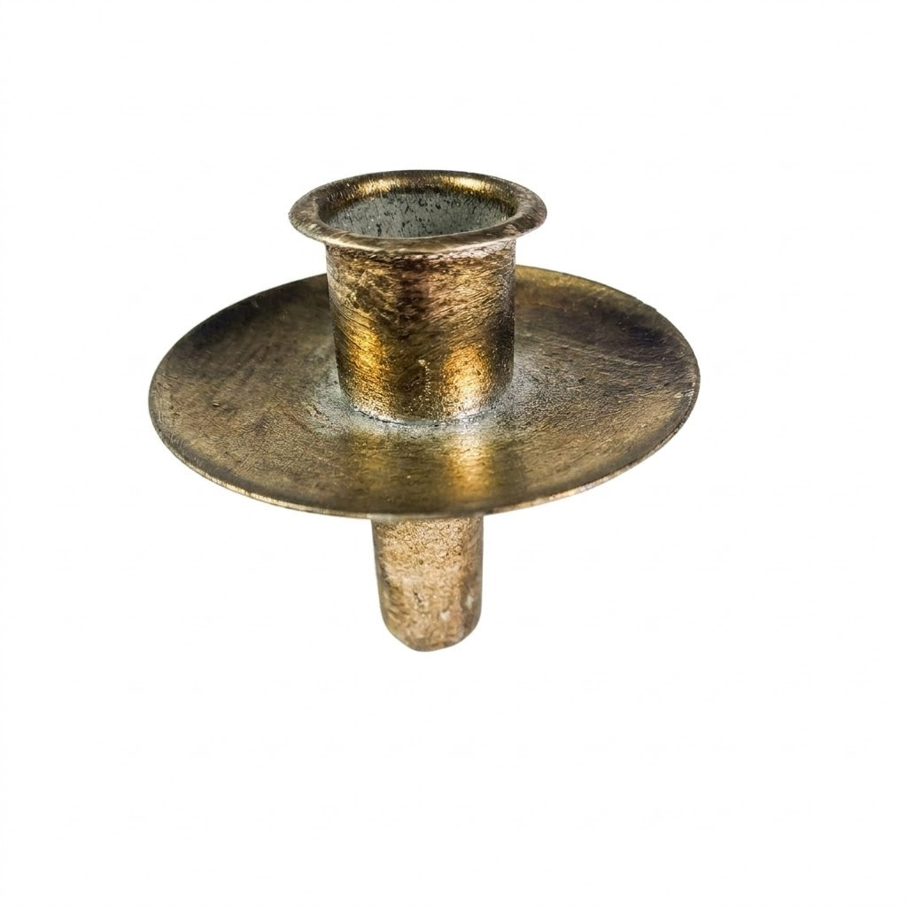 Kaarsenhouder antiek goud stomp