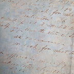 Decoupage papier Kaligrafie-blauw