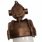 Industriële hanglamp, fabriekslamp bruin/koper