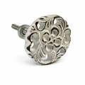 metalen kastknop HENNA-wit
