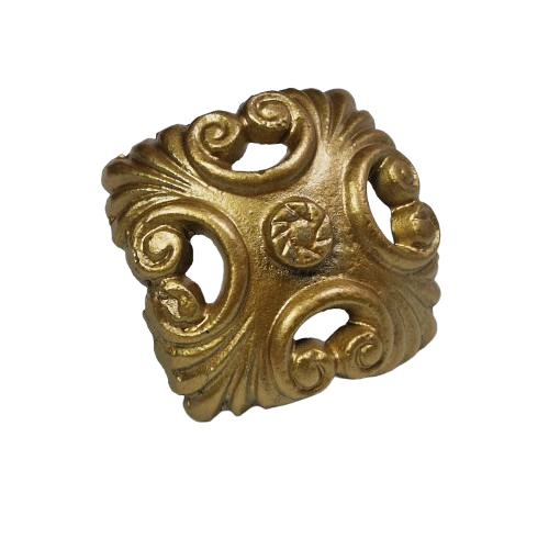 knop square-goud