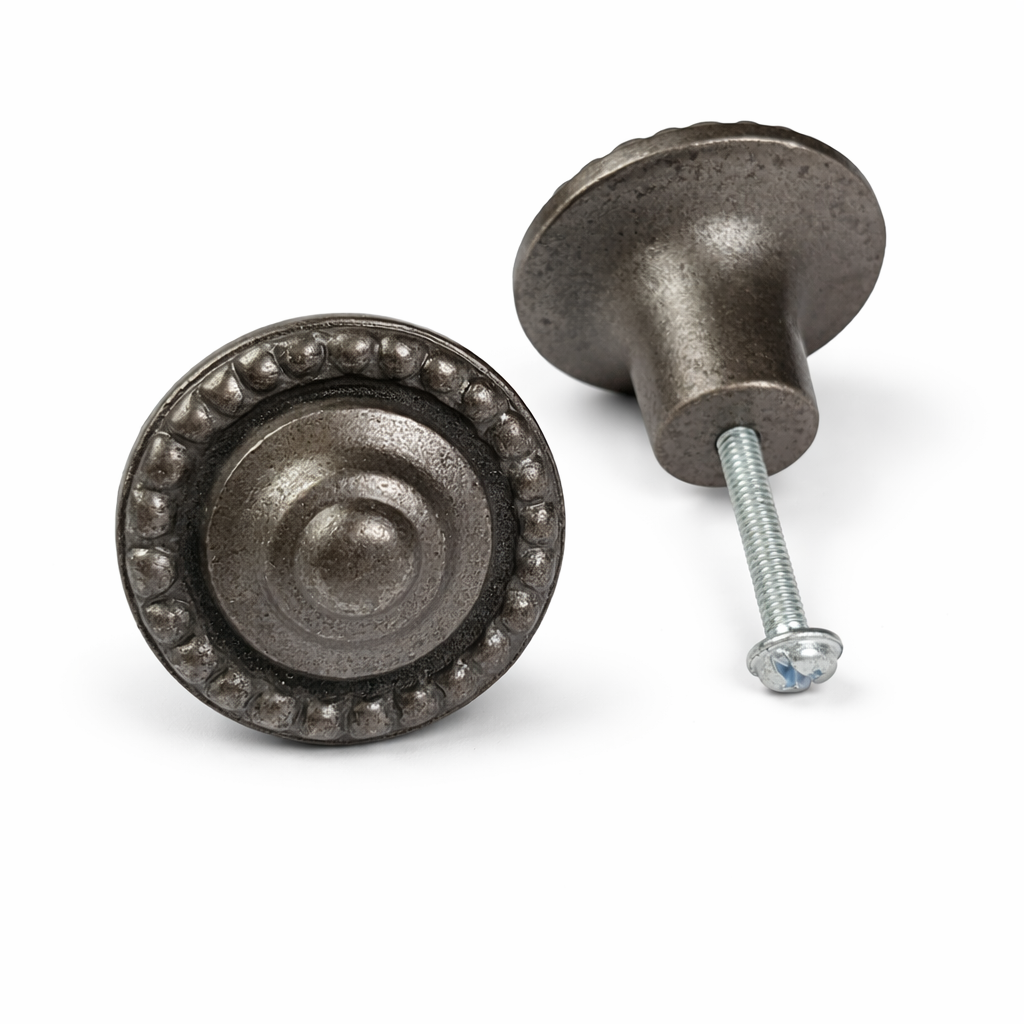 Metalen knop rond MK28