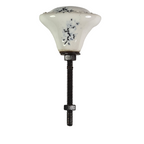porseleinen knop shabby chic-wit