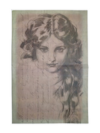 decoupage papier schetstekening