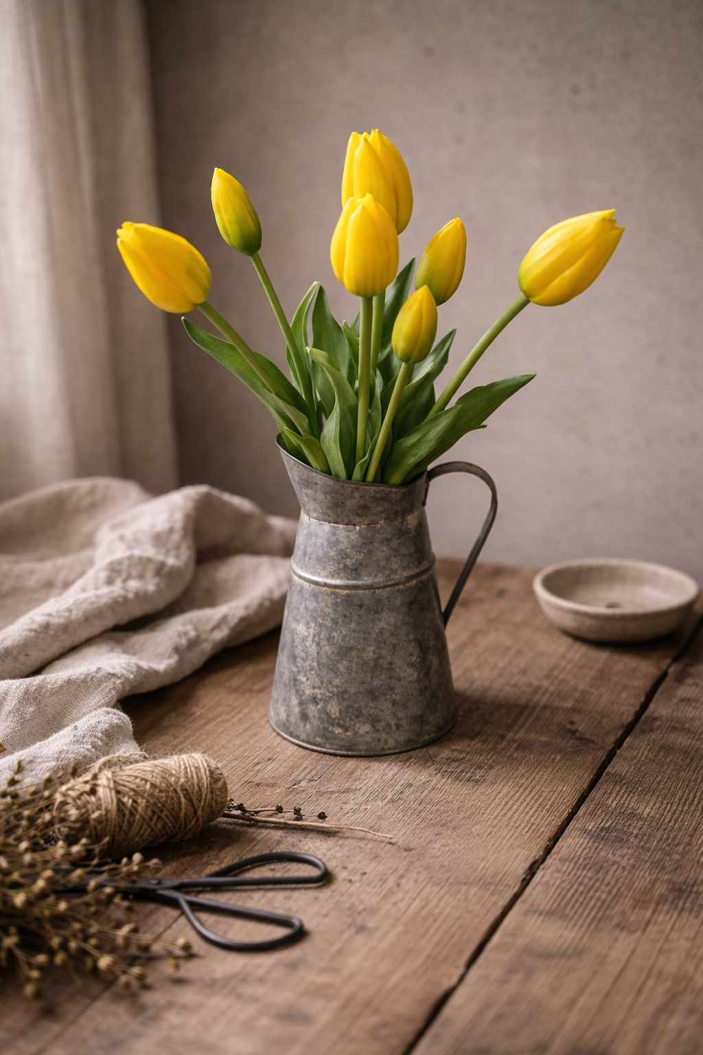 Bos tulpen geel (lang)