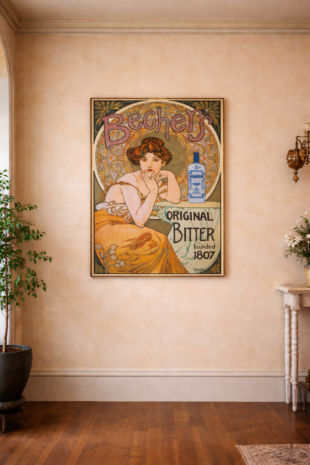 Decoupage papier Art Nouveau-Bitter