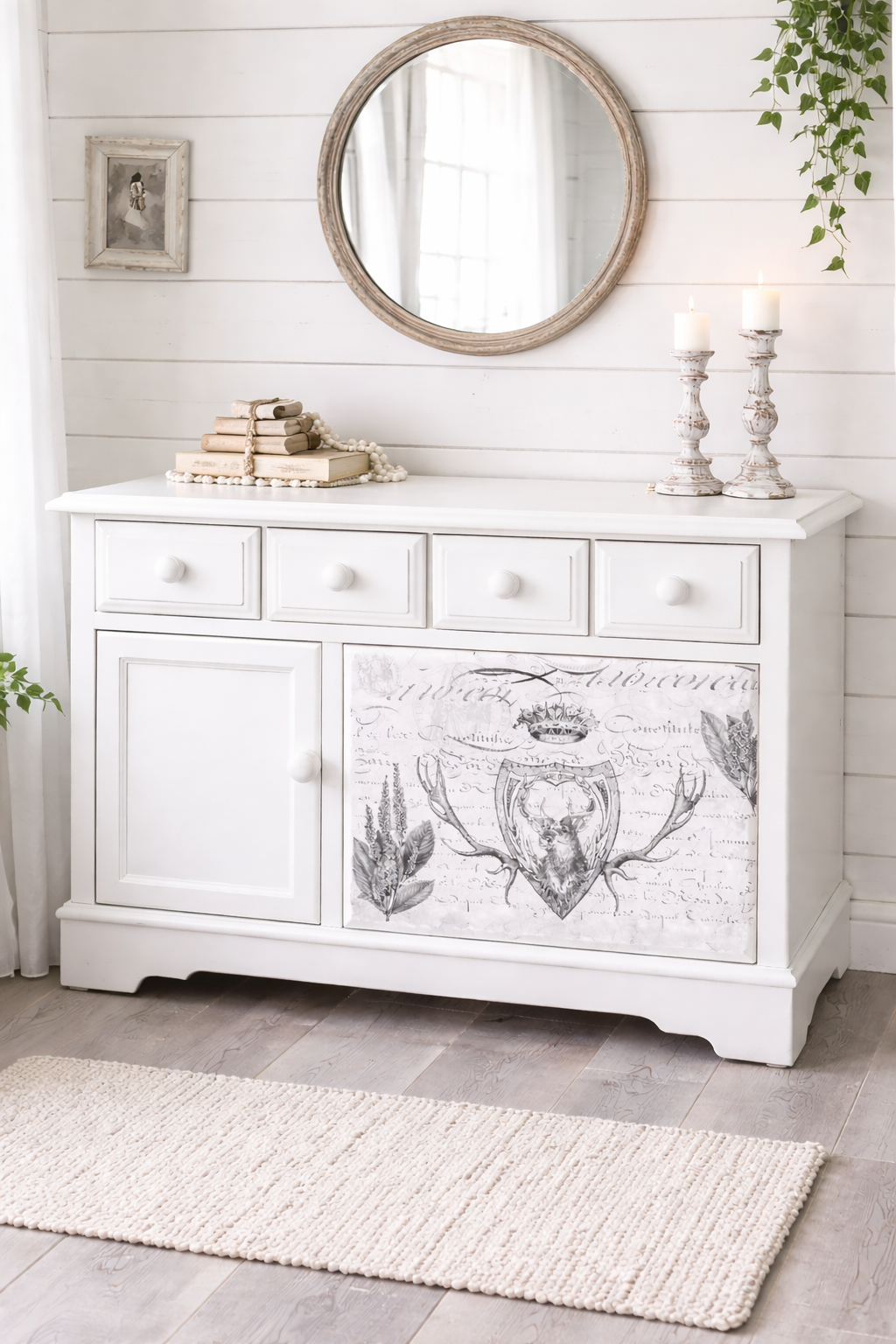 Decoupage-papier Hert-gewei